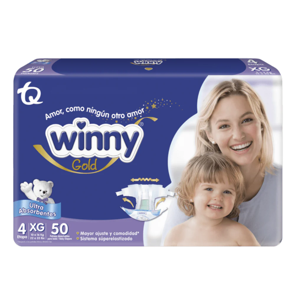 Pañal Winny Gold Etapa 4 x 50 unidades