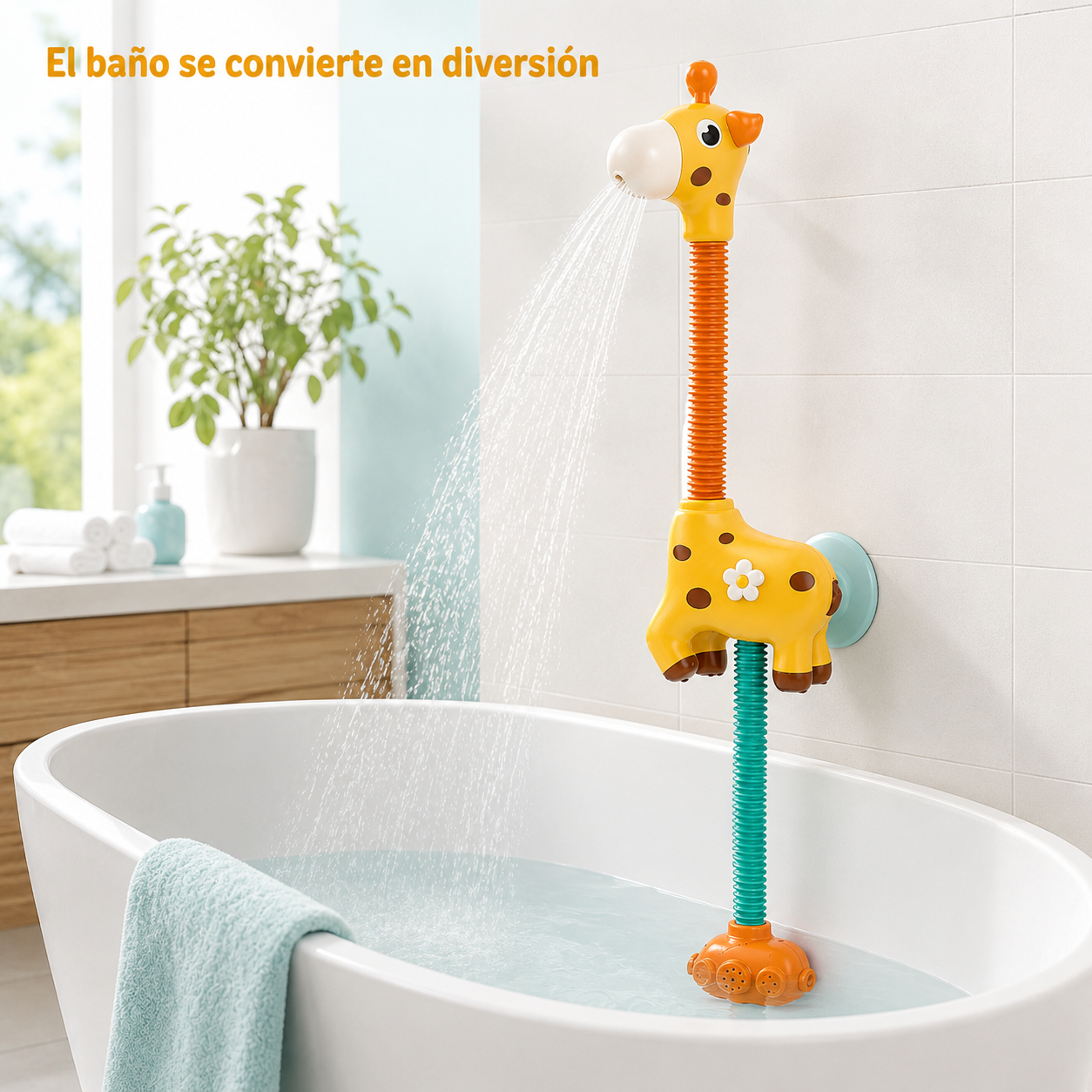 Ducha Eléctrica Jirafa para Bebé – Juguete de Baño