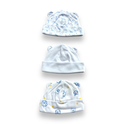 Gorros x 3 En Algodon Para Niño