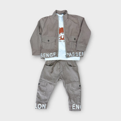 Conjunto 3 Piezas Cargo Beige