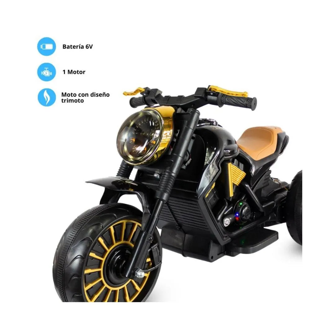 Moto Electrica Para Niños Renegade Xl Negro Prinsel