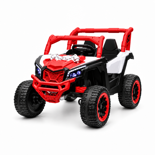 Carro Eléctrico Infantil CAN-AM 611 Para Dos Niños Con Control Remoto Con Llantas En Goma Y Asiento En Cuero
