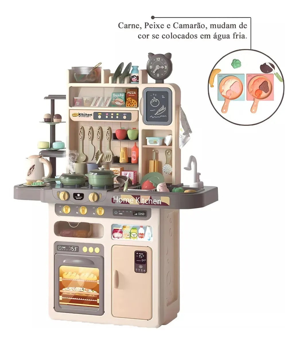 Cocina Infantil 87 Piezas Con Llave De Agua