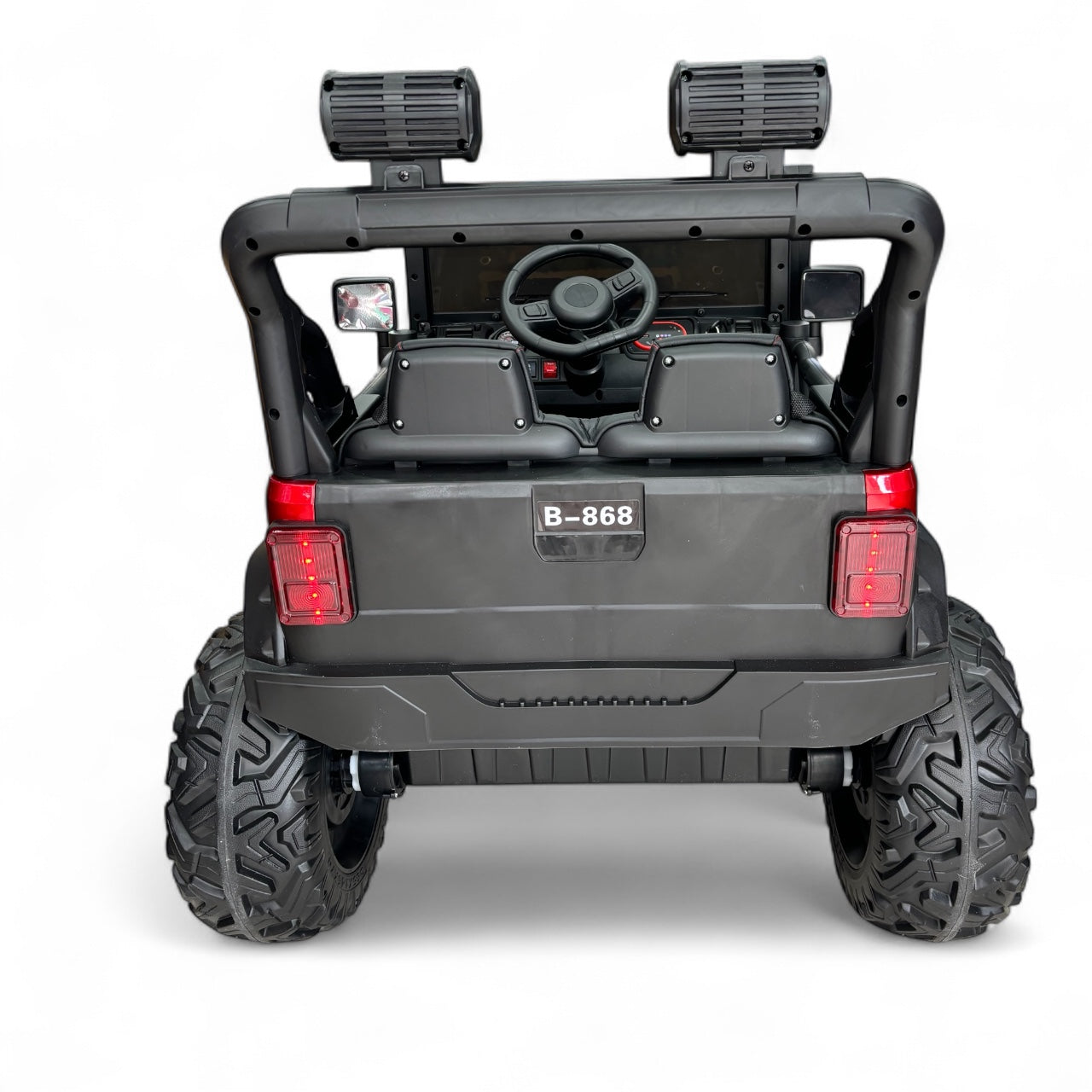 Carro Jeep Eléctrico 2 Puestos 868 Running  Llantas En Goma y Control Remoto Metalizado