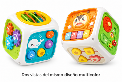 🎶 Cubo didáctico musical 6 en 1: ¡diversión por todos lados! 🌈