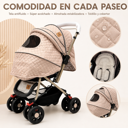 Coche Explorer Con Manija Reversible y Ruedas 360