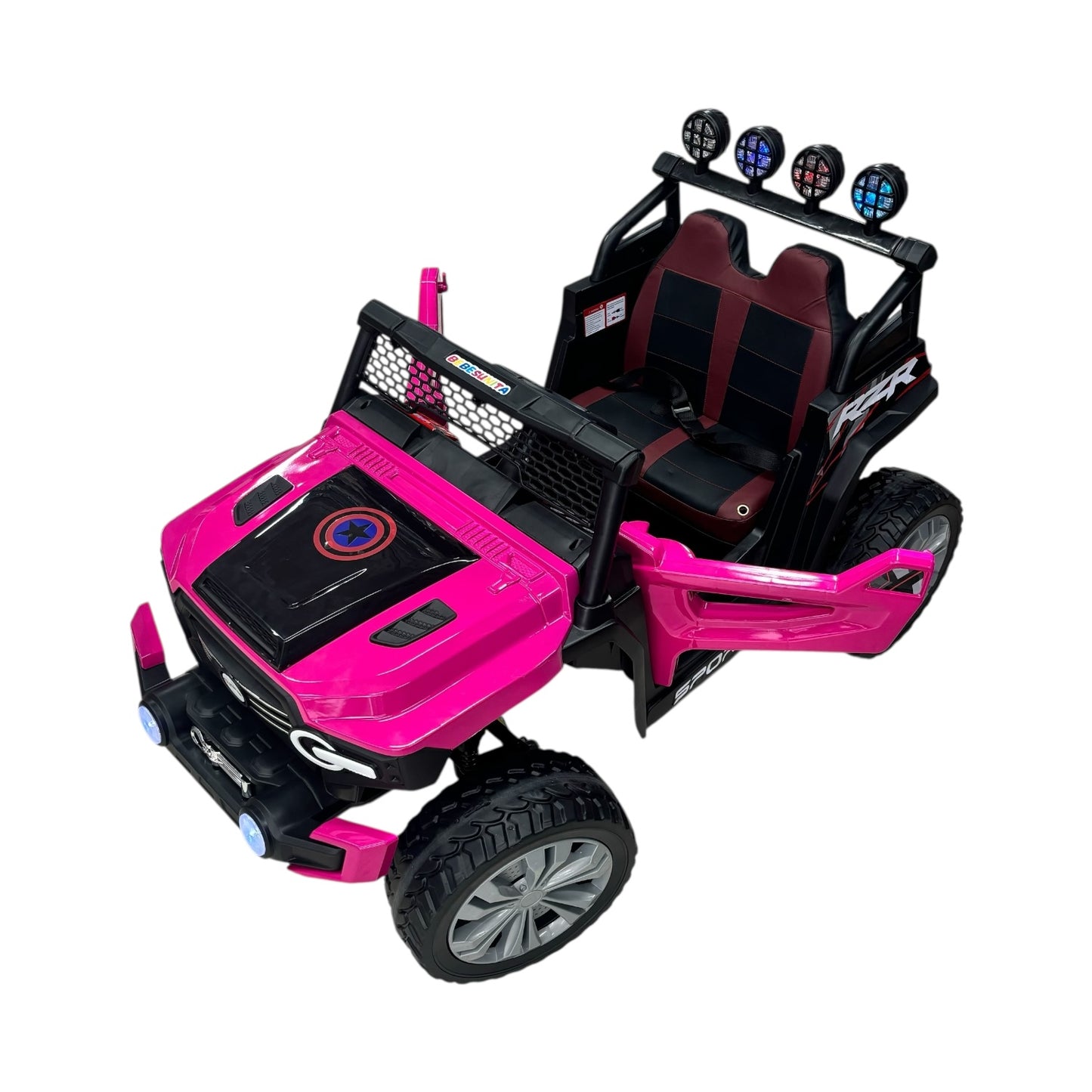 Carro Jeep Electrico 150 Con Llanta en Goma, Control Remoto y 4 Motores