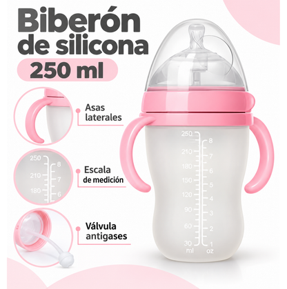 Biberón de silicona con asas – 250 ml