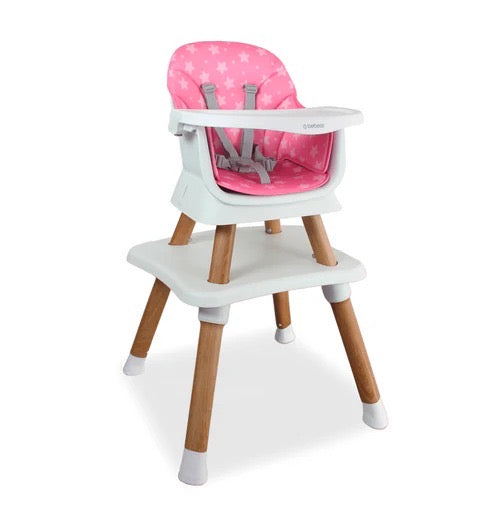Silla Comedor Baby Elite Dinner 5 en 1 Bebesit Rosado