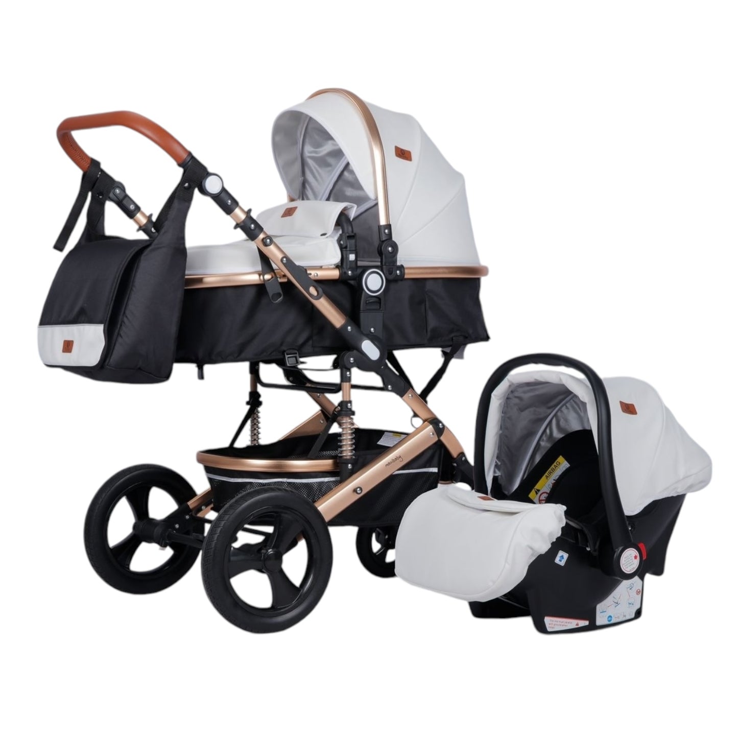 Coche Tipo Moisés Europeo Con Portabebe Yaco Premium