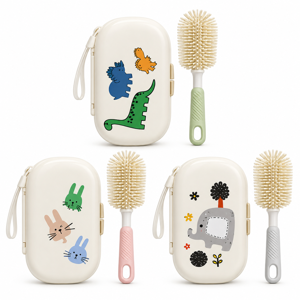 Set portátil de limpieza para teteros – 10 piezas