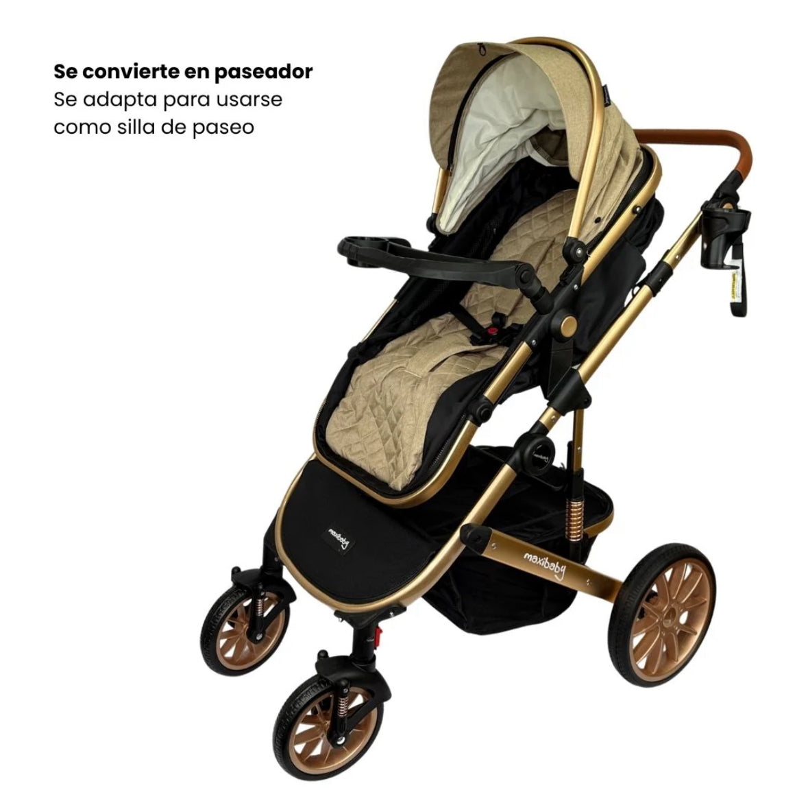 Coche Tipo Moisés Britto Premium Con Guarda Objetos