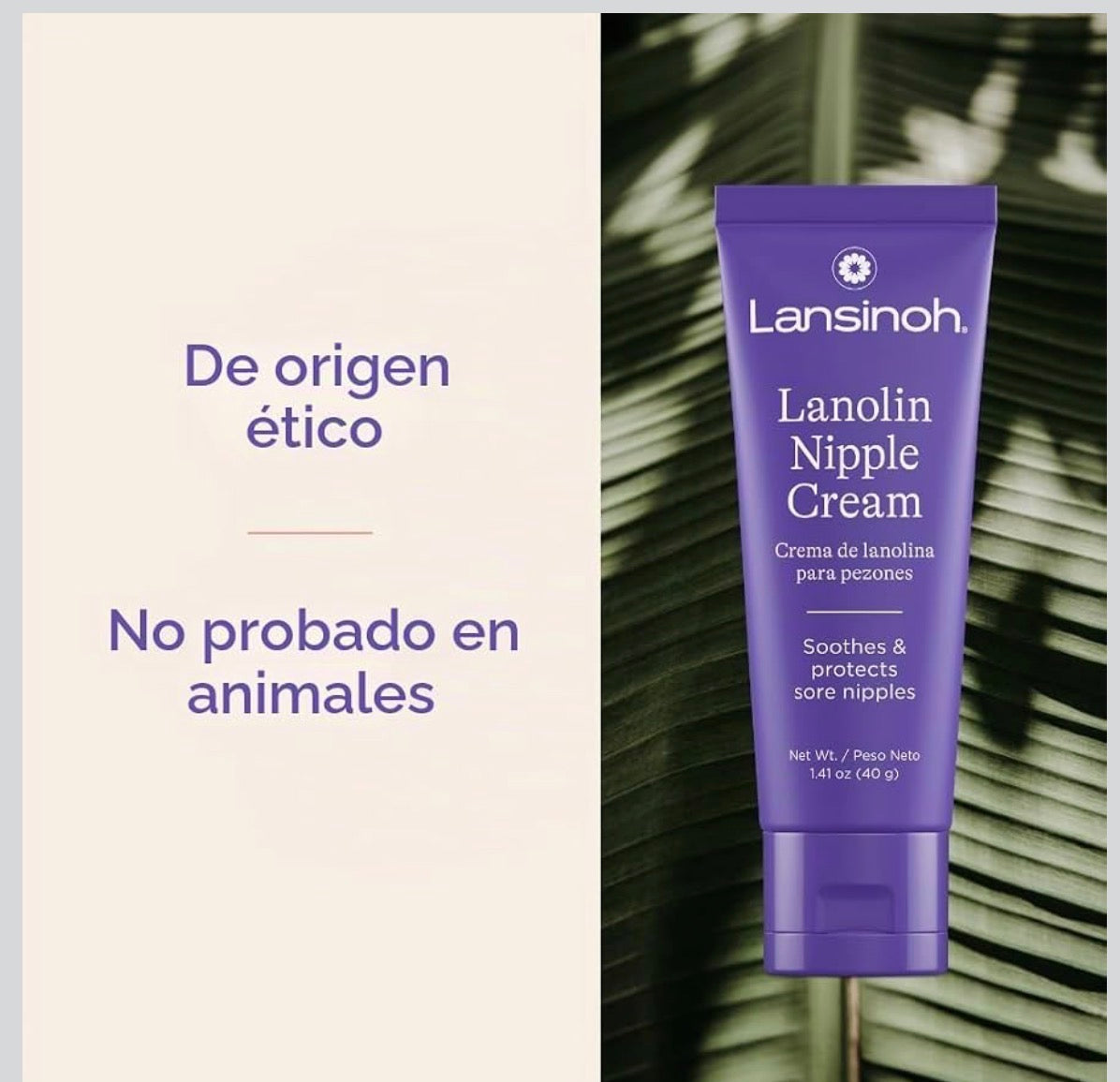 Crema De Lanolina Para Pezones Segura Para La Lactancia del Bebé x 40 Gramos Lasinoh