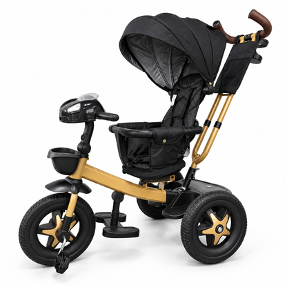 Triciclo Paseador Ebaby 360° Con Manubrio Reclinable con Bluetooth y Luces EB365R