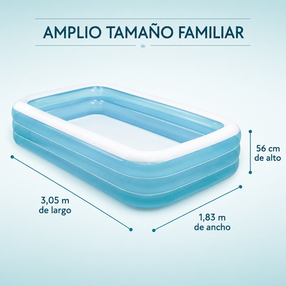 Piscina Inflable Familiar Intex 3,05 × 1,83 × 0,56 m