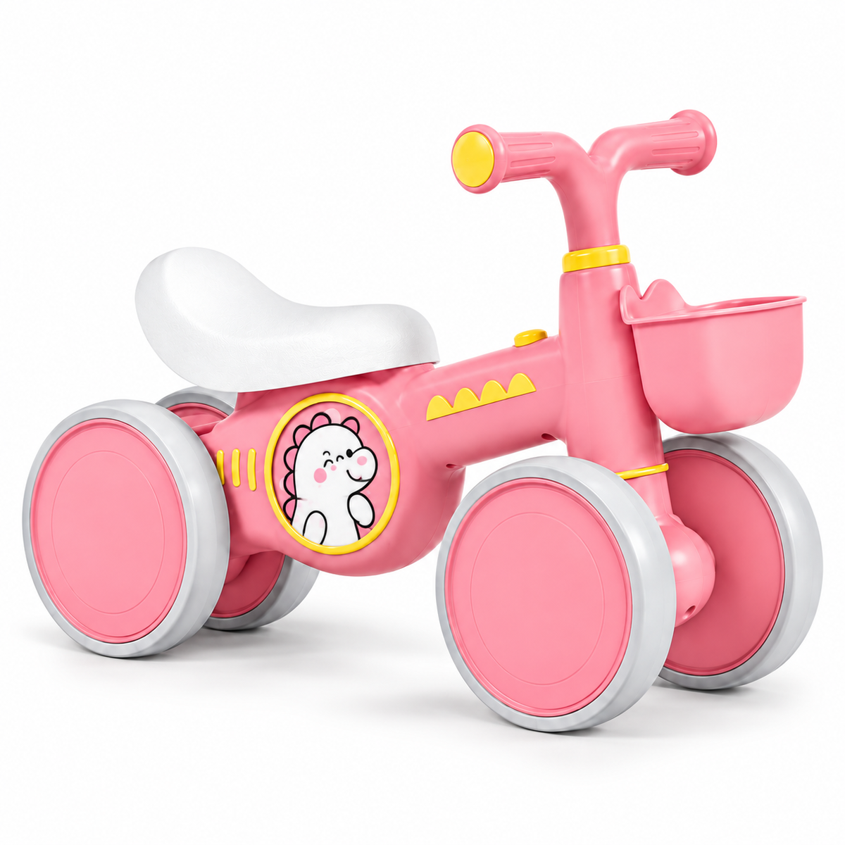 Bici Correpasillos Dino con canasta y 4 ruedas WS835B-4