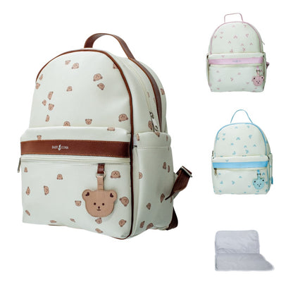 Pañalera Happy Bear En Cuero