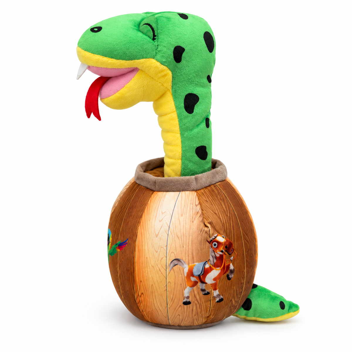 Serpiente Bailarina Musical de Peluche “Soy una Serpiente” – 35 cm Plim Plim
