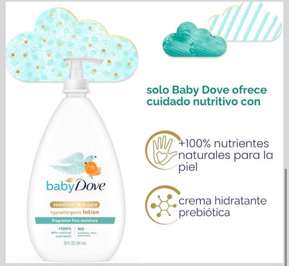 Crema Corporal y Para El Rostro Dove Baby 591 Ml