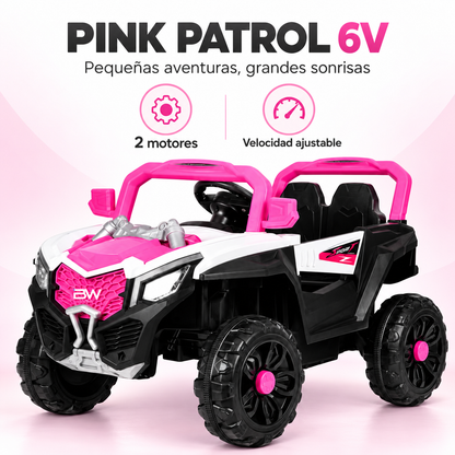 Carro Eléctrico Prinsel Patrol 6V Control Remoto y 2 Motores