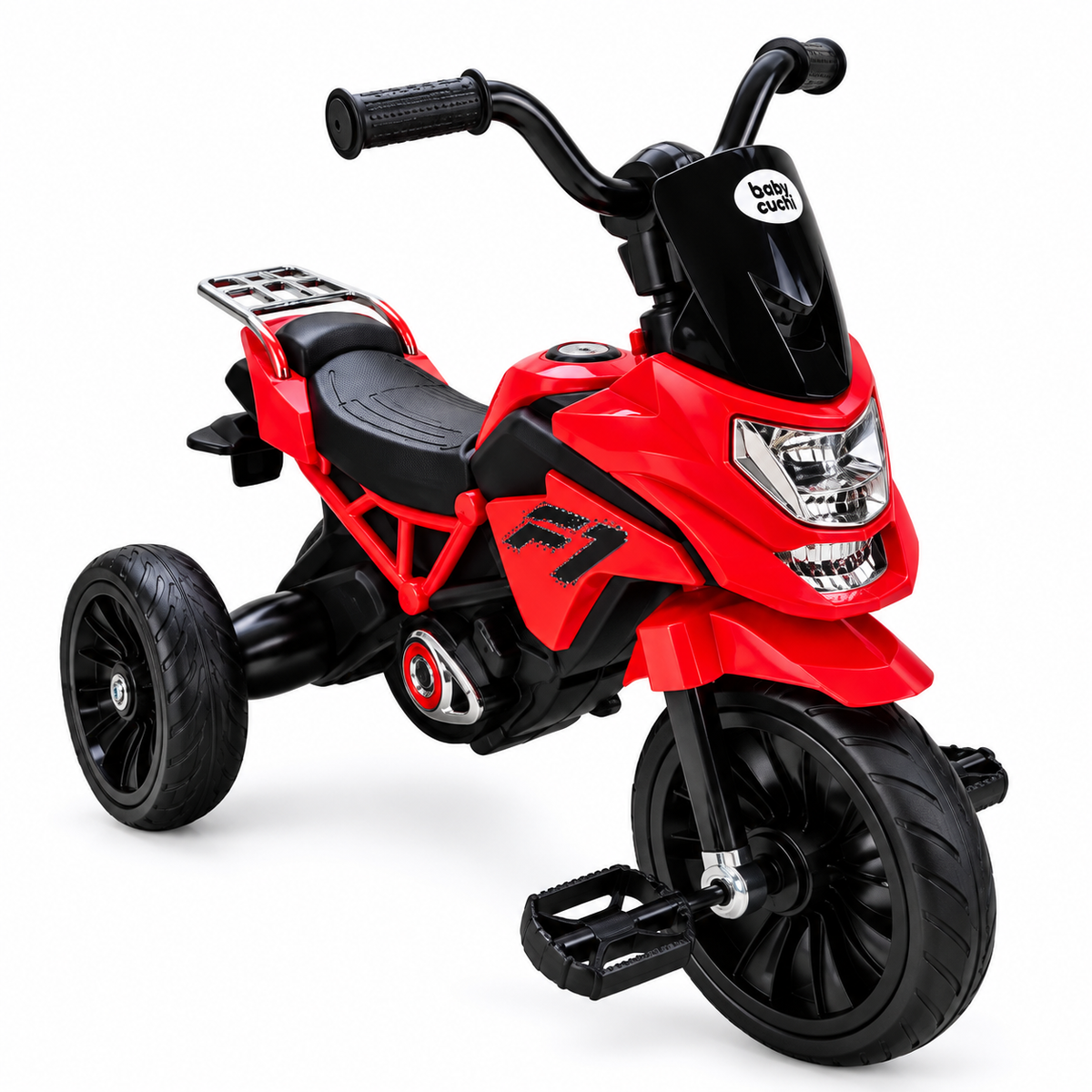 Triciclo Infantil Musical Estilo Moto H-568 Con Pedales