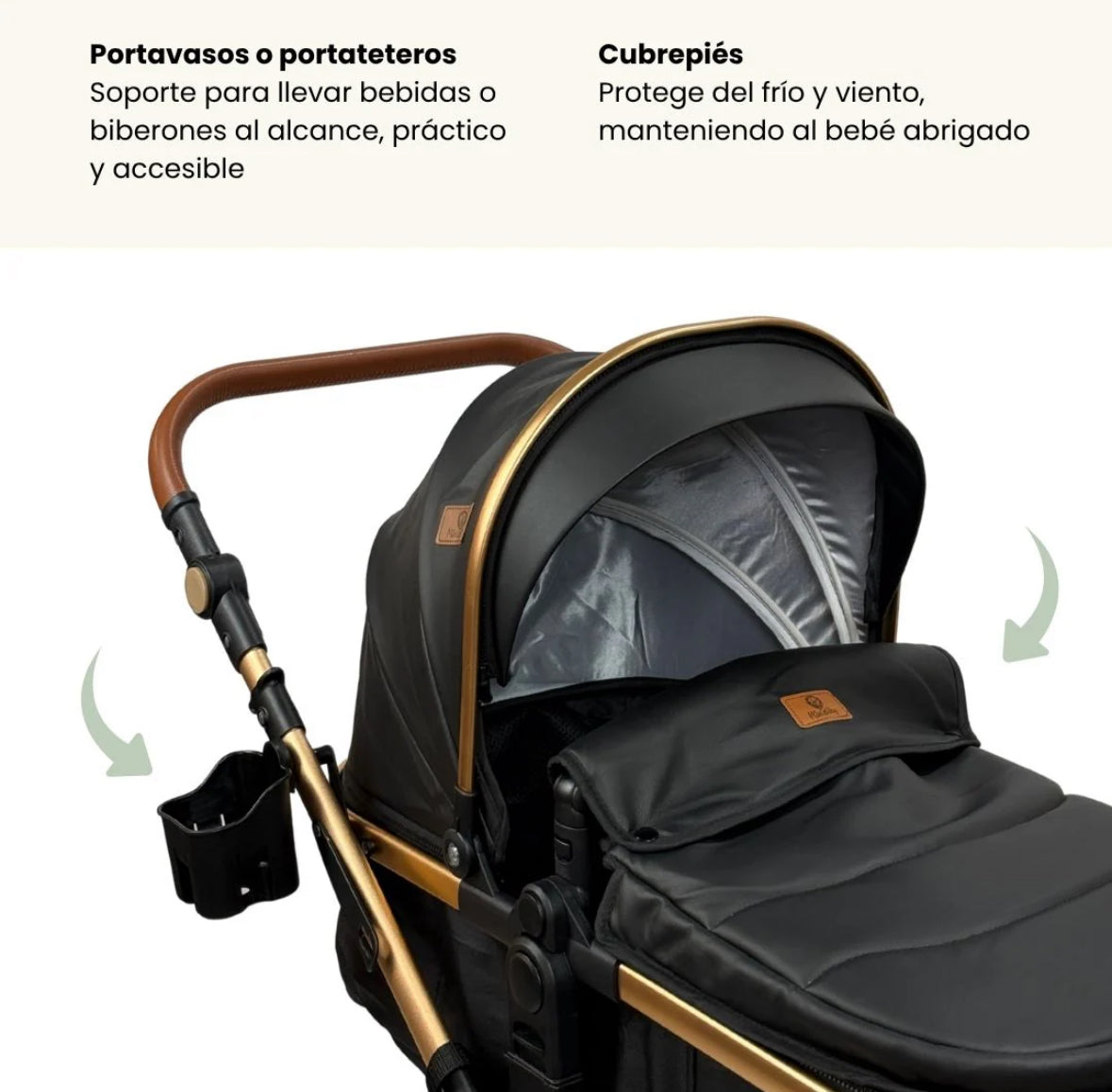 Coche Tipo Moisés Europeo Con Portabebe Yaco Premium