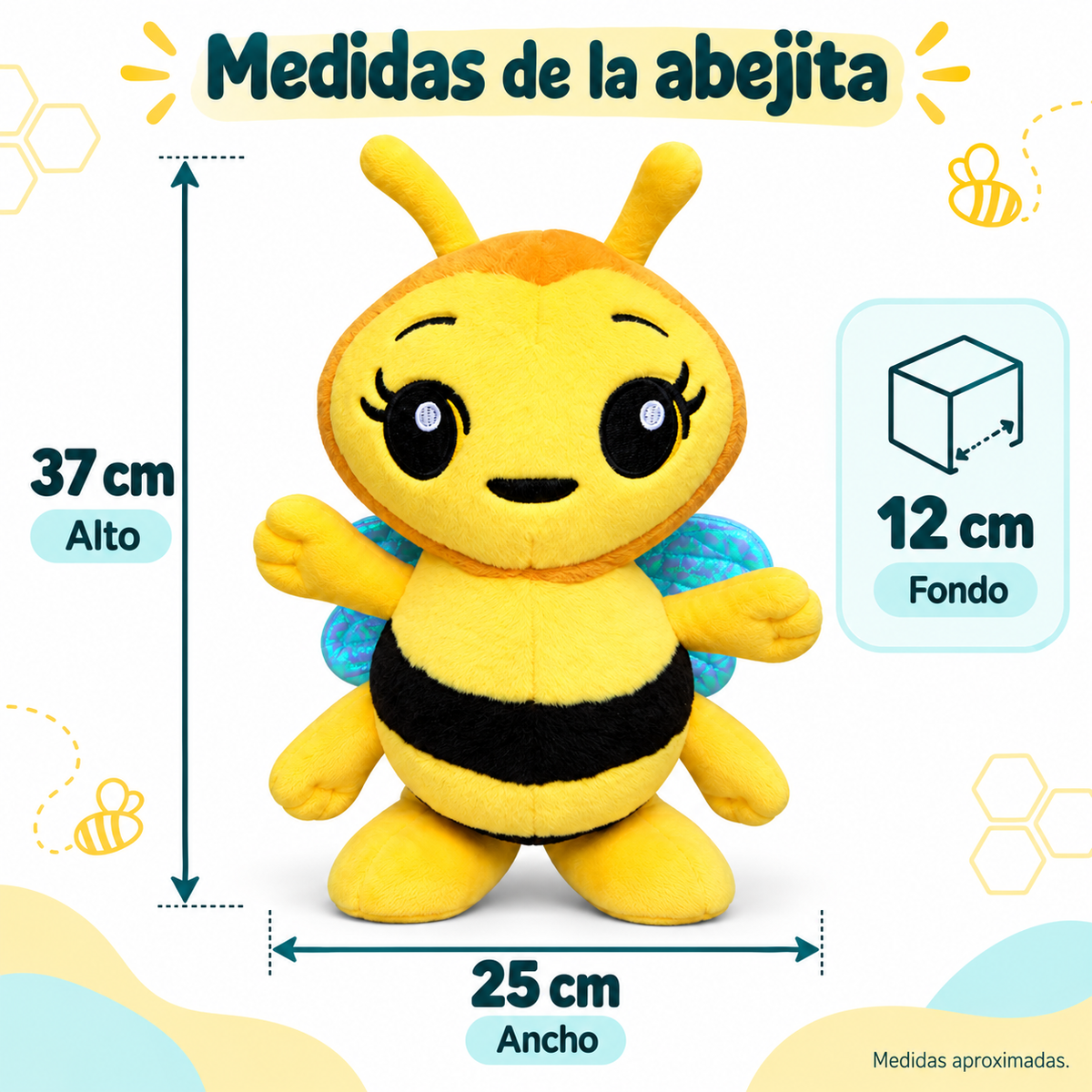 Abejita Musical De Peluche Que Camina De 37 Cm Plim Plim
