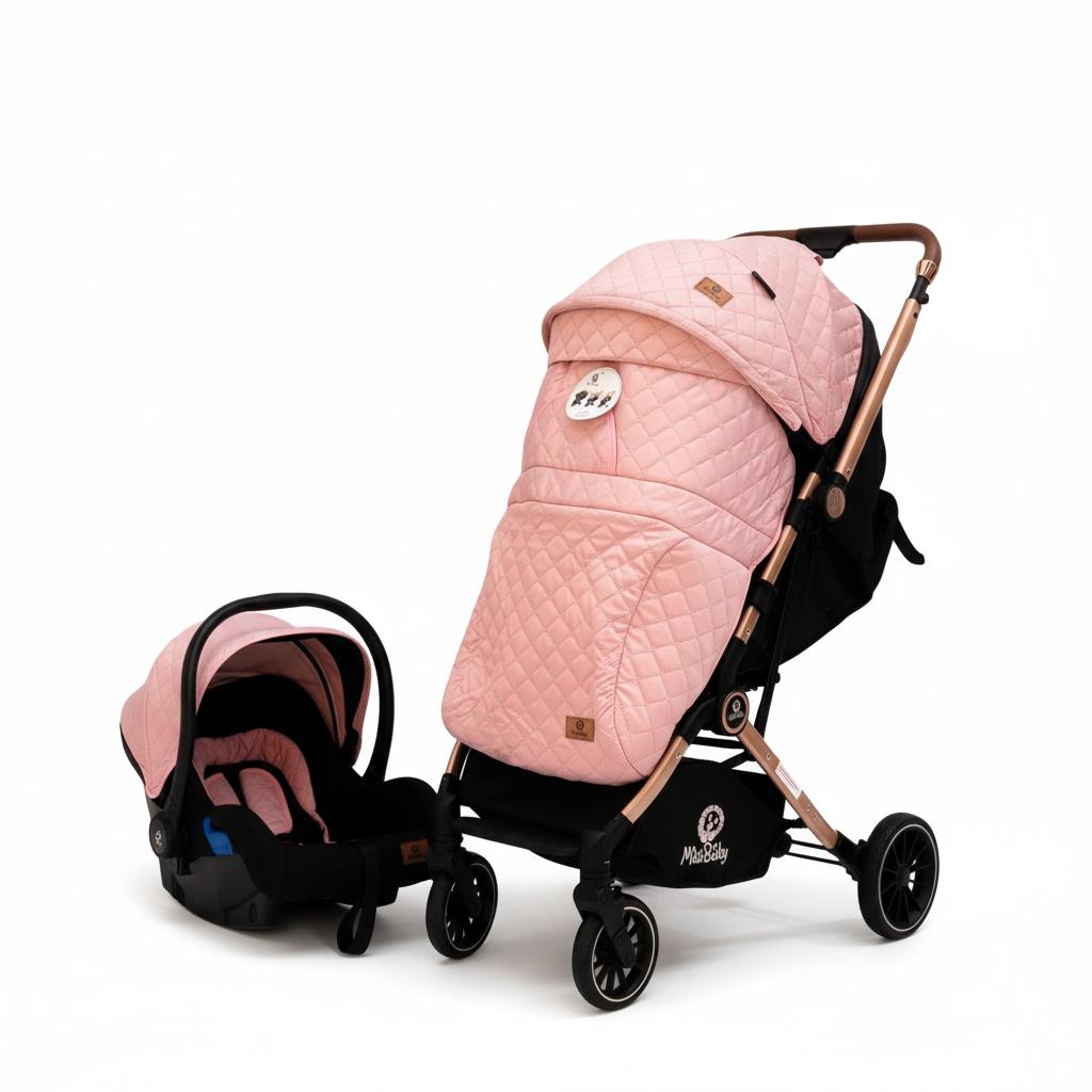 Coche Maleta Con Portabebe Y Mango Reversible Boston