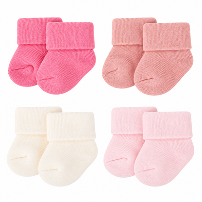 Set de 4 Pares de Medias para Bebé 💕