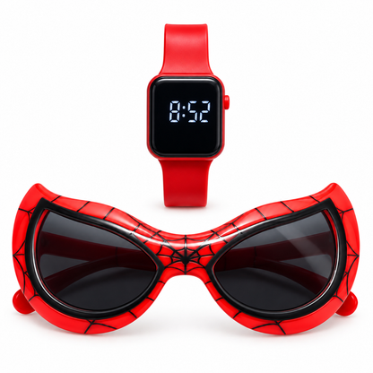 🕸️ Set infantil de gafas + reloj digital