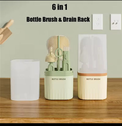 Juego De Cepillos Para Lavar Biberones  6 en 1