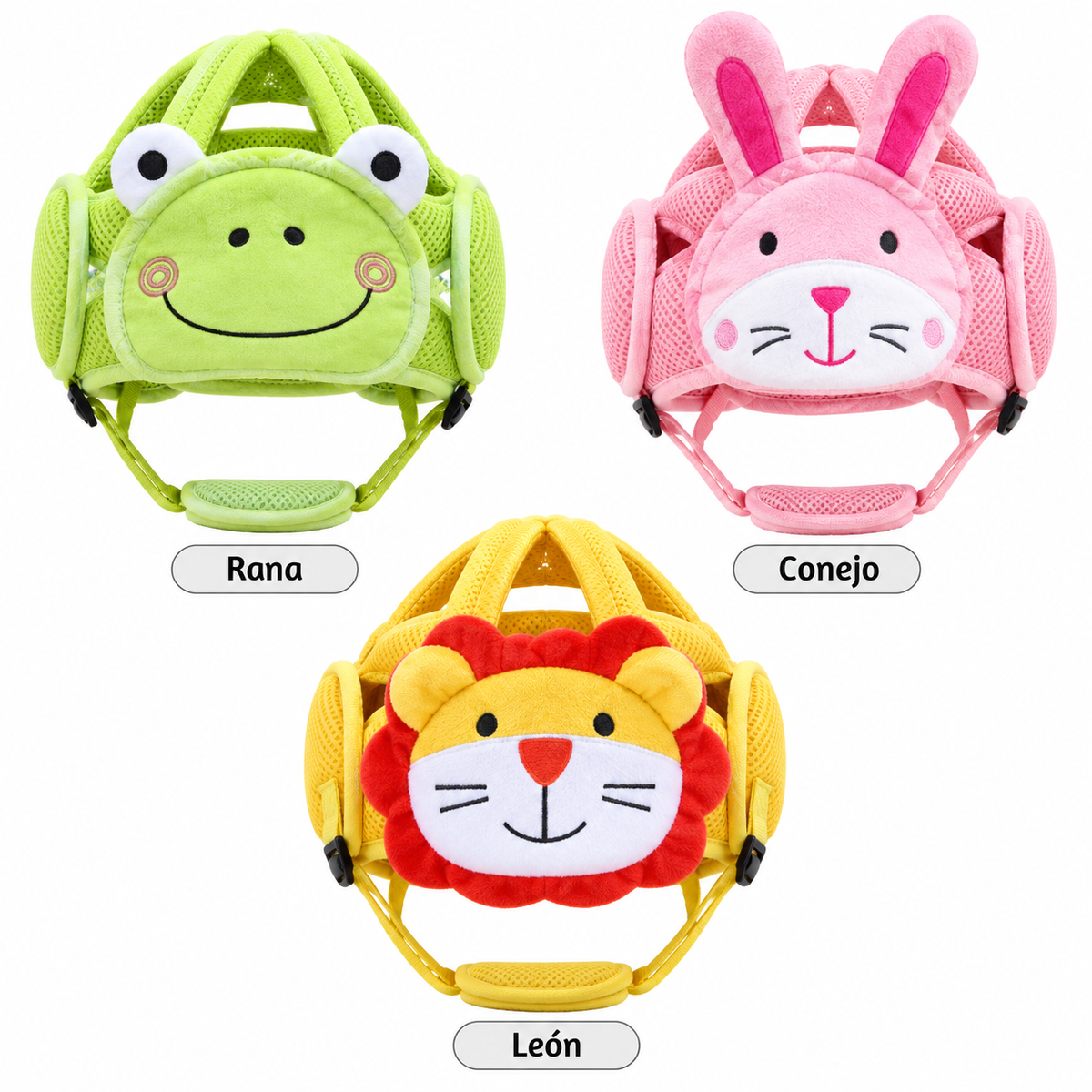 Casco Acolchado para Bebé con Diseño de Animal