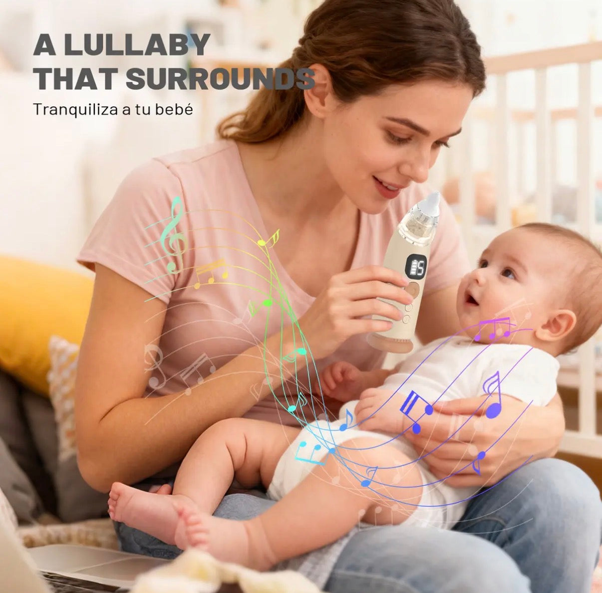 Aspirador Nasal Eléctrico para Bebé Recargable
