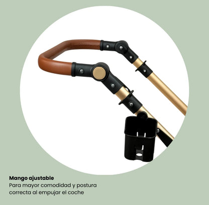 Coche Tipo Moisés Europeo Con Portabebe Yaco Premium