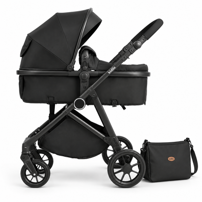 Coche Moisés Marca Kidilo K02 2 en 1 Con Pañalera