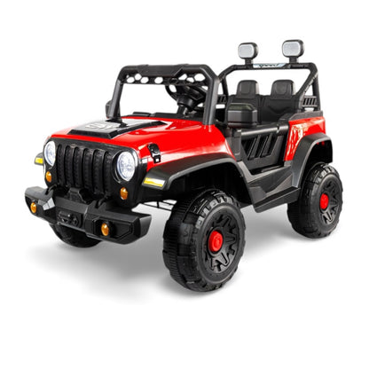 Carro Electrico Rubicon 12 Voltios Con Control Remoto Prinsel Rojo Llantas En Goma