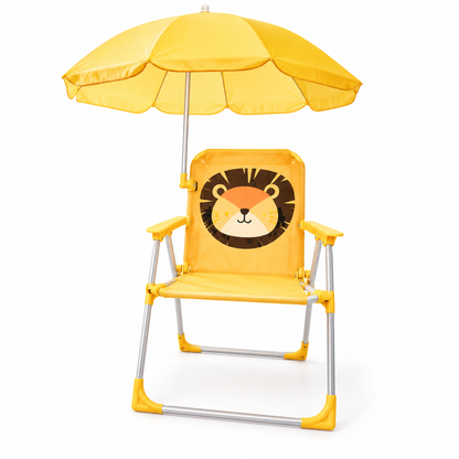 Silla Infantil Plegable con Sombrilla para Playa y Camping – 5 Diseños