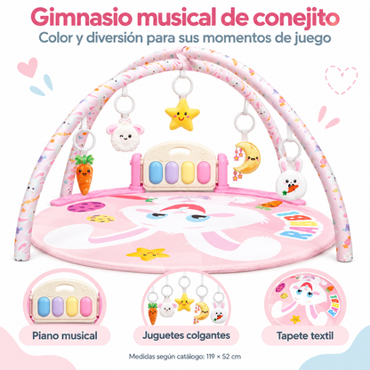 🐰 Gimnasio musical de conejito para bebé