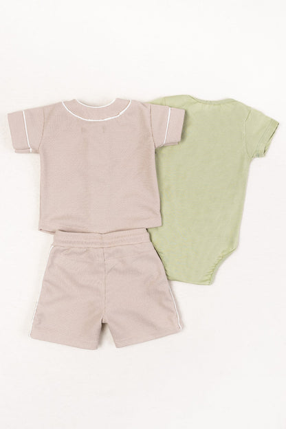 Conjunto 3 Piezas Funny Joy Beige