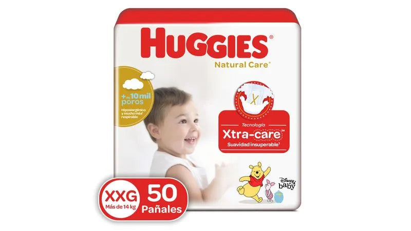 Pañal Huggies Natural care etapa 5 x 50 unidades