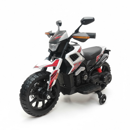 Moto Eléctrica  Cross Con Llantas De Apoyo