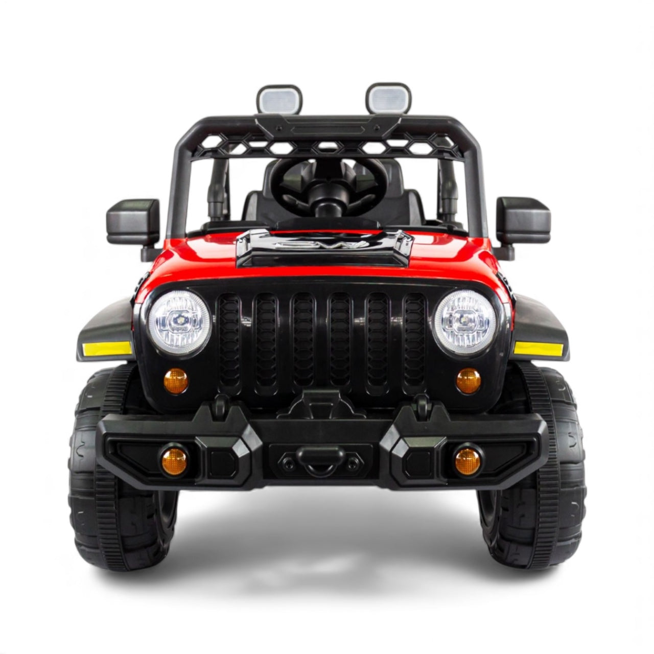 Carro Electrico Rubicon 12 Voltios Con Control Remoto Prinsel Rojo Llantas En Goma