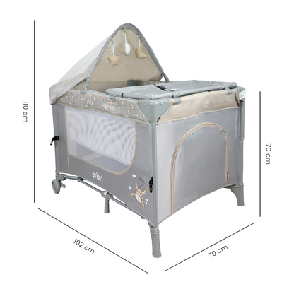 Combo Cuna Colecho Madison Priori + Colchoneta Premium 60 × 90 × 10 cm