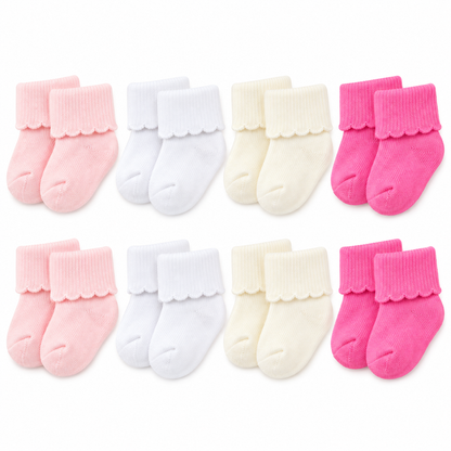 Set de 8 Pares de Medias para Bebé 💕