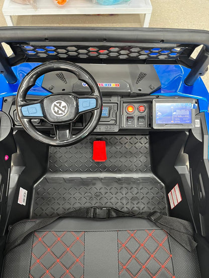 Carro Eléctrico Xtreme 2 Puestos Con Pantalla, Llantas En Goma y Control Remoto