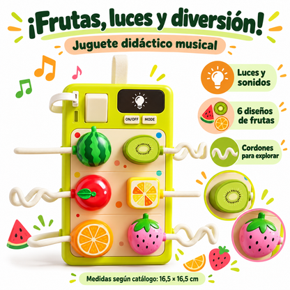 🍓 Juguete didáctico musical de frutas 🎶