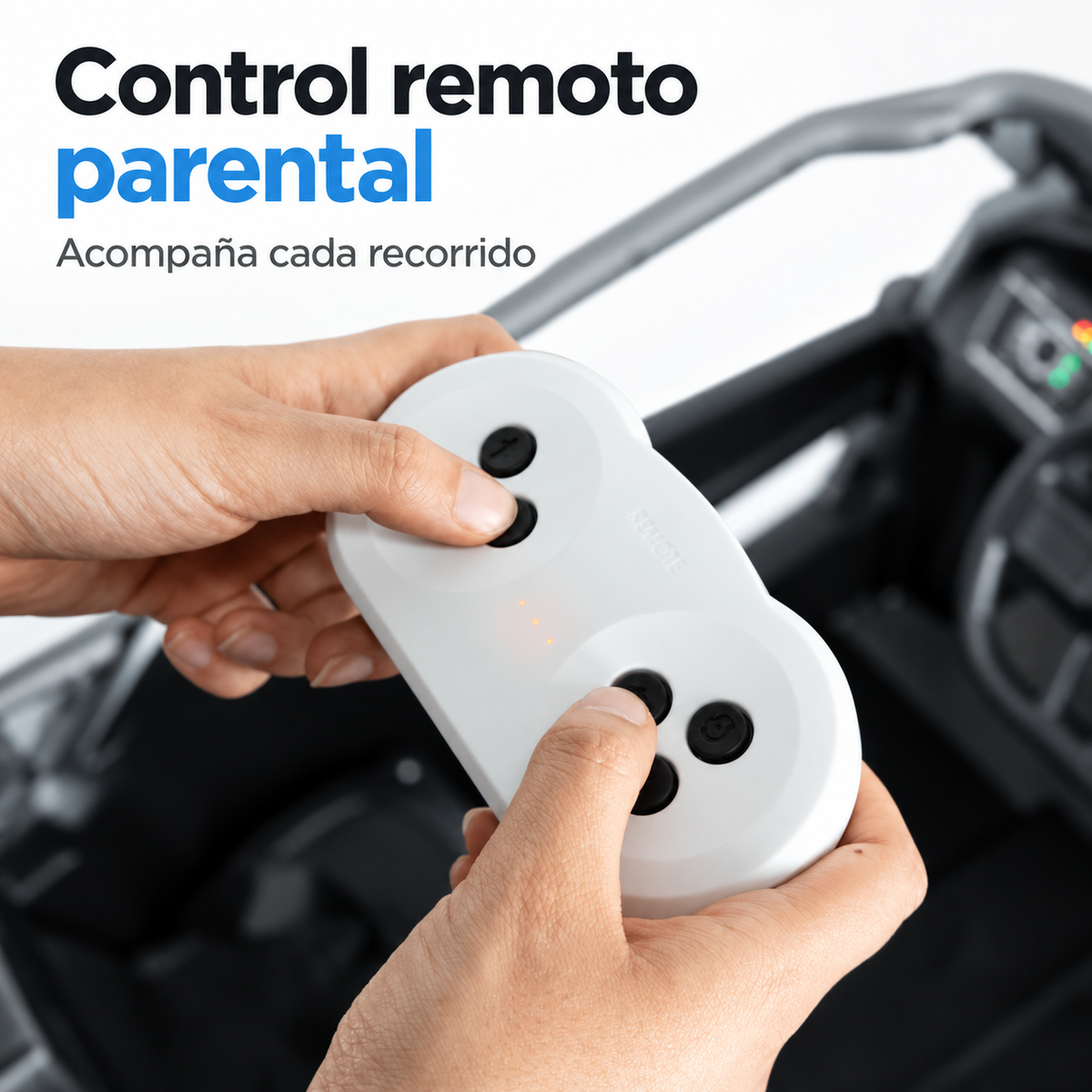 Carro Eléctrico Prinsel Summit 12V Gris con Control Remoto Con Llantas En Goma