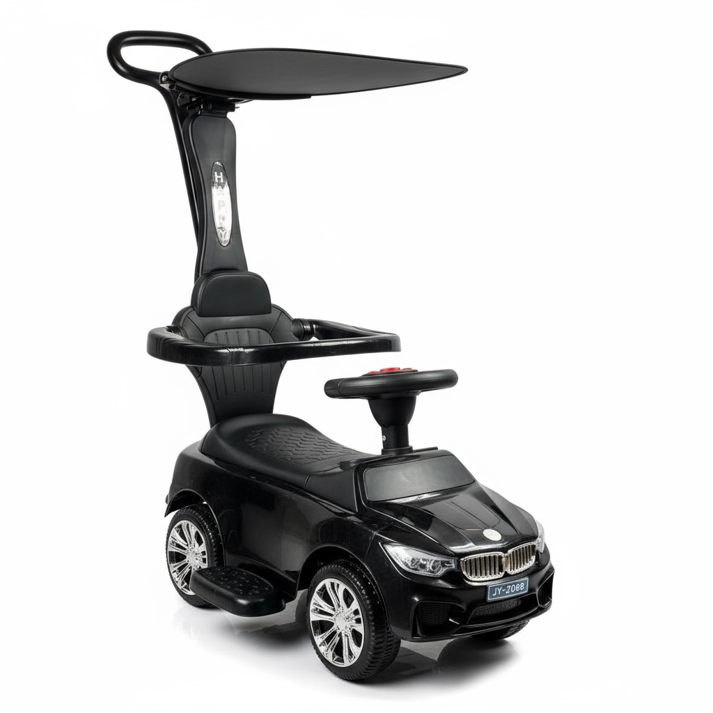Carro Paseador Montable Deportivo Con Guía Dirigible Musical