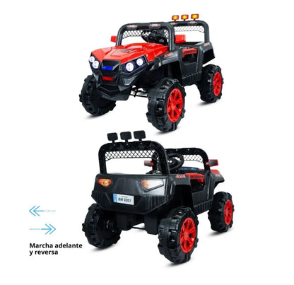 Carro Eléctrico Qatar Rojo 12 V Con Control Remoto Prinsel