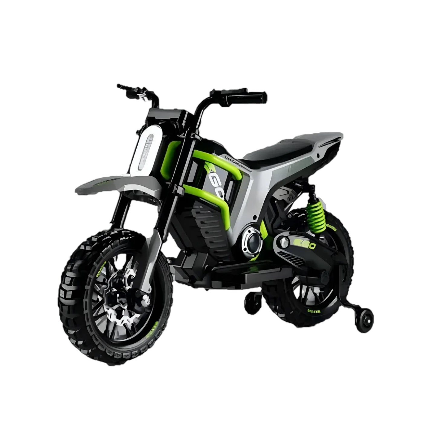 Moto Montable Electrica Para Niños Crosscity XL Verde Marca Prinsel